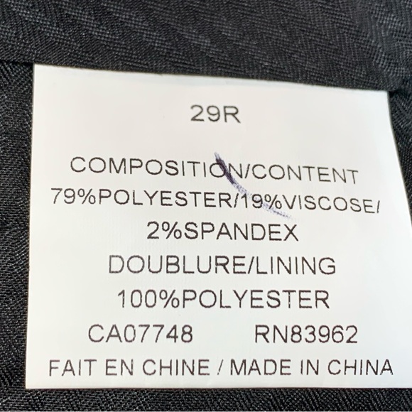 Soul of London Slim Fit Chambray Men’s Trousers Pants in Pink - Picture 10 of 10